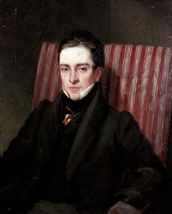 Ritratto del poeta inglese Thomas Hood (1799-1845). Dipinto della scuola inglese del XIX secolo. Londra, National Portrait Gallery da English School