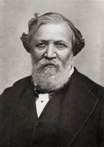 Ritratto del poeta inglese Robert Browning (1812-89) da English School