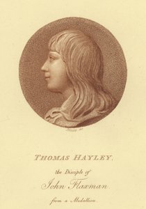 Ritratto dello scultore Thomas Hayley, discepolo di John Flaxman da English School