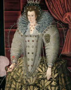 Ritratto ritenuto essere della Regina Elisabetta I appeso nella Grande Sala