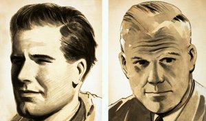 Ritratti del comandante Guy Gibson e del dottor Barnes Wallis