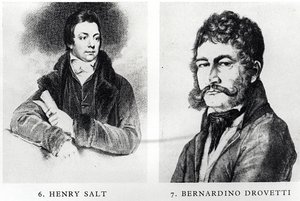 Ritratti di Henry Salt e Bernardino Drovetti da English School