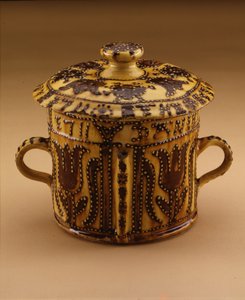 Pentola per posset con coperchio, 1711 da English School