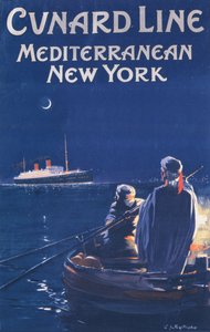Poster pubblicitario della Cunard Line