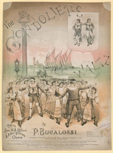 Poster per The Gondoliers Waltz di P Bucalossi su arie dell
