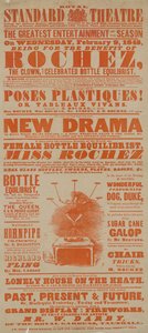 Poster per il Royal Standard Theatre, 9 febbraio 1848