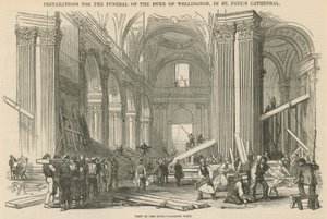 Preparativi per il funerale del Duca di Wellington da English School