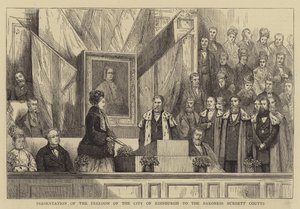 Presentazione della libertà della città di Edimburgo alla baronessa Burdett Coutts