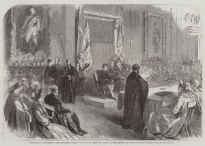Presentazione della Libertà della Compagnia dei Pescivendoli al Principe di Galles, il Signor Towse, il Segretario, legge il Registro dell