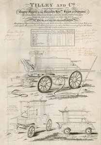 Listino prezzi per Tilley and Co, produttori di pompe antincendio da English School