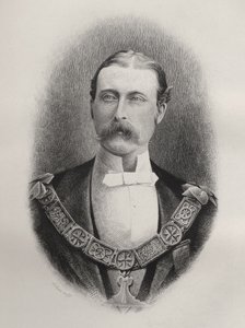 Principe Arthur William Patrick, Duca di Connaught e Strathearn, inciso da C. Laurie, da 