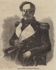 Principe Ghika, Hospodar di Moldavia (incisione)