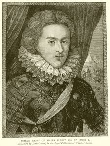 Principe Enrico del Galles, figlio maggiore di Giacomo I da English School