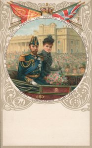 Principe e Principessa del Galles, apertura del Parlamento Federale, Melbourne, 9 maggio 1901 da English School