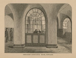 Sala di consultazione dei prigionieri a Newgate da English School