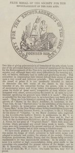 Medaglia del Premio della Società per l