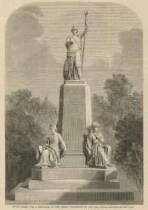 Progetto premiato per un memoriale della Grande Esposizione del 1851 da English School