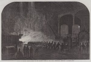 Processo di Laminazione delle Piastre Corazzate per le Navi di Sua Maestà agli Atlas Steelworks, Sheffield da English School