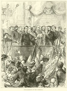 Proclamazione della Comune, marzo 1871