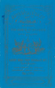 Programma per la cena alla Guildhall, Londra, l