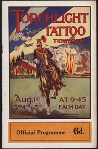 Programma per il Tidworth Torchlight Tattoo, Tidworth Park, Wiltshire