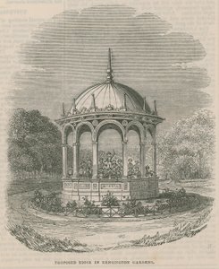Chiosco proposto nei Giardini di Kensington, Londra