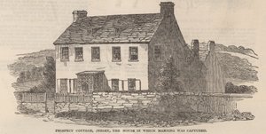 Prospect Cottage, Jersey: la casa in cui Frederick George Manning fu catturato (incisione) da English School
