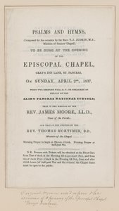 Salmi e inni da cantare alla Cappella Episcopale