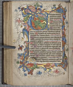 Salterio con calendario Sarum, Fol 72 verso, c.1425-75 da English School