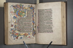 Salterio con calendario Sarum, Fol 72 verso fol 73 recto da English School