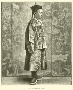 Pu-Yi, ex imperatore della Cina (incisione) da English School