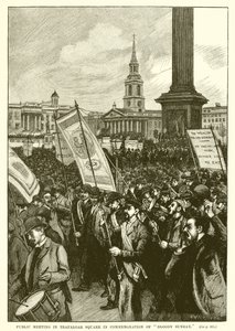 Riunione pubblica a Trafalgar Square in commemorazione della Domenica di Sangue da English School