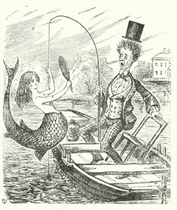 Pescatore che cattura una sirena da English School