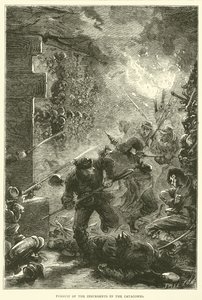 Inseguimento degli insorti nelle catacombe, maggio 1871 da English School