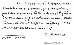 Puteanus, E (Du Puy) da English School