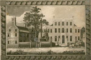 Scuola di Putney, Londra; incisioni datate 1805 di W Harding e firmate dal Rev William Carmalt