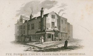 Pye Powder Court, Cloth Fair, West Smithfield, tenuto al Segno della Mano e delle Forbici, pub