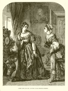 La Regina Anna e la Signora Danvers nella Camera di Presenza da English School