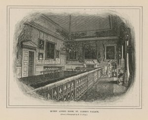 Sala della Regina Anna a St Jamess Palace da English School