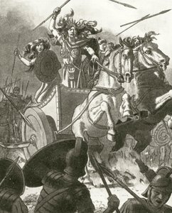 La Regina Boadicea nel suo carro da English School
