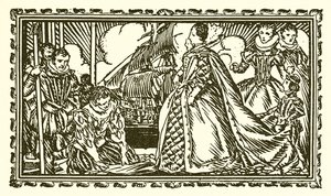 Regina Elisabetta I e Sir Walter Raleigh