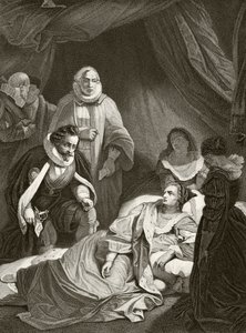 Regina Elisabetta I sul letto di morte, da 