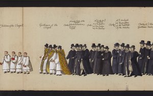 Processione funebre della regina Elisabetta I da English School