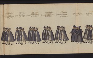 Processione funebre di Elisabetta I da English School
