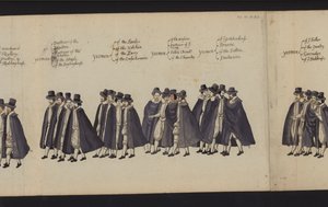 Processione funebre di Elisabetta I da English School