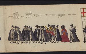 Processione funebre di Elisabetta I da English School