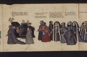Processione funebre di Elisabetta I da English School