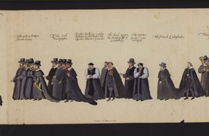 Processione funebre della regina Elisabetta I da English School