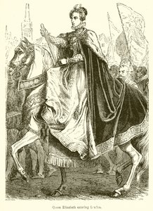 La regina Elisabetta entra a Londra da English School