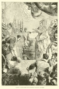 La regina Elisabetta nomina cavaliere Francis Drake da English School